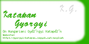 katapan gyorgyi business card